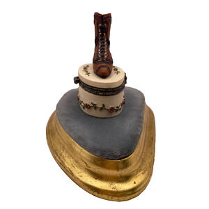 Victorian Boot Trinket Box, Hinged